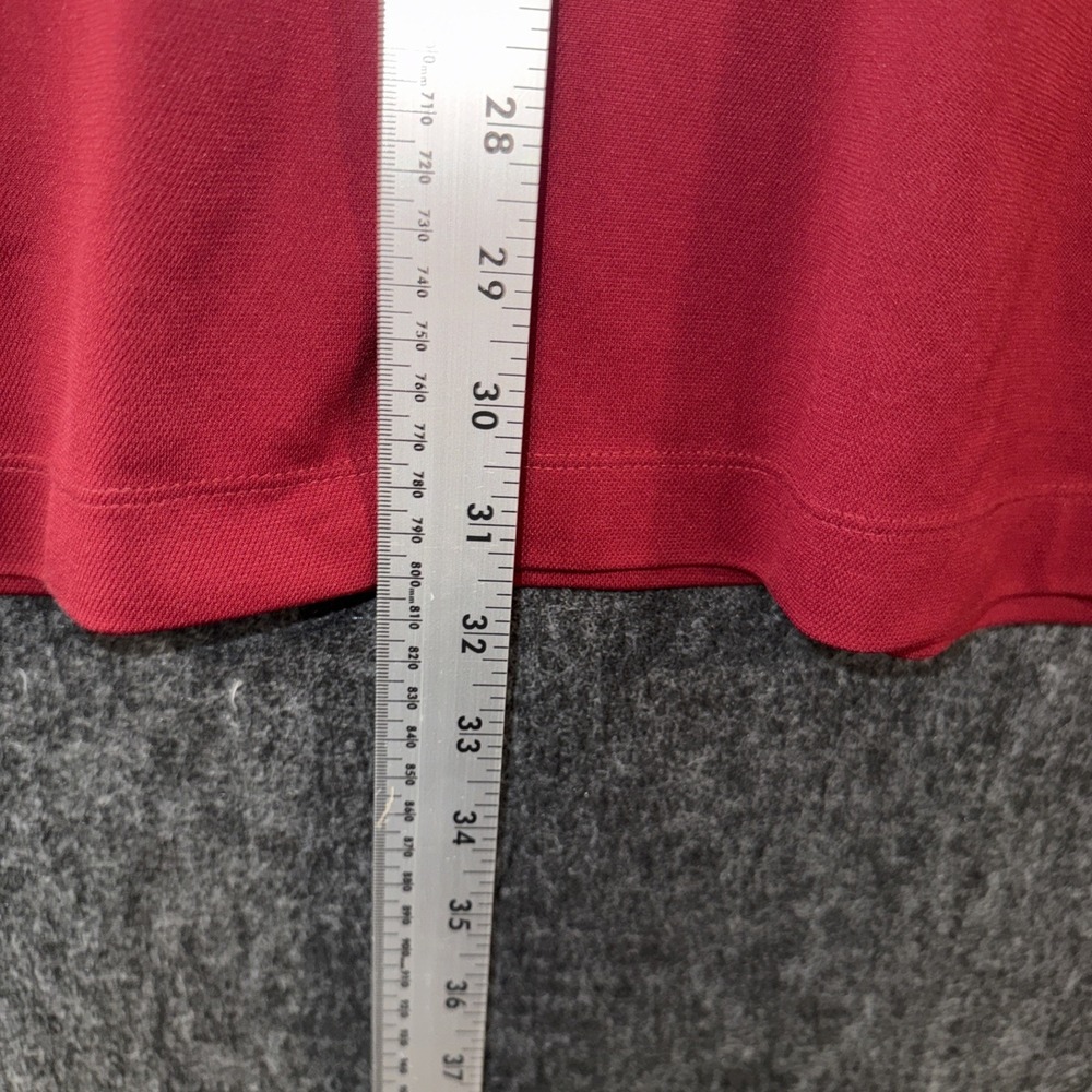 Nike Men's XL Red Golf Polo Shirt‎ Dri-Fit UV Performance Short Sleeve Athletic - Picture 7 of 9